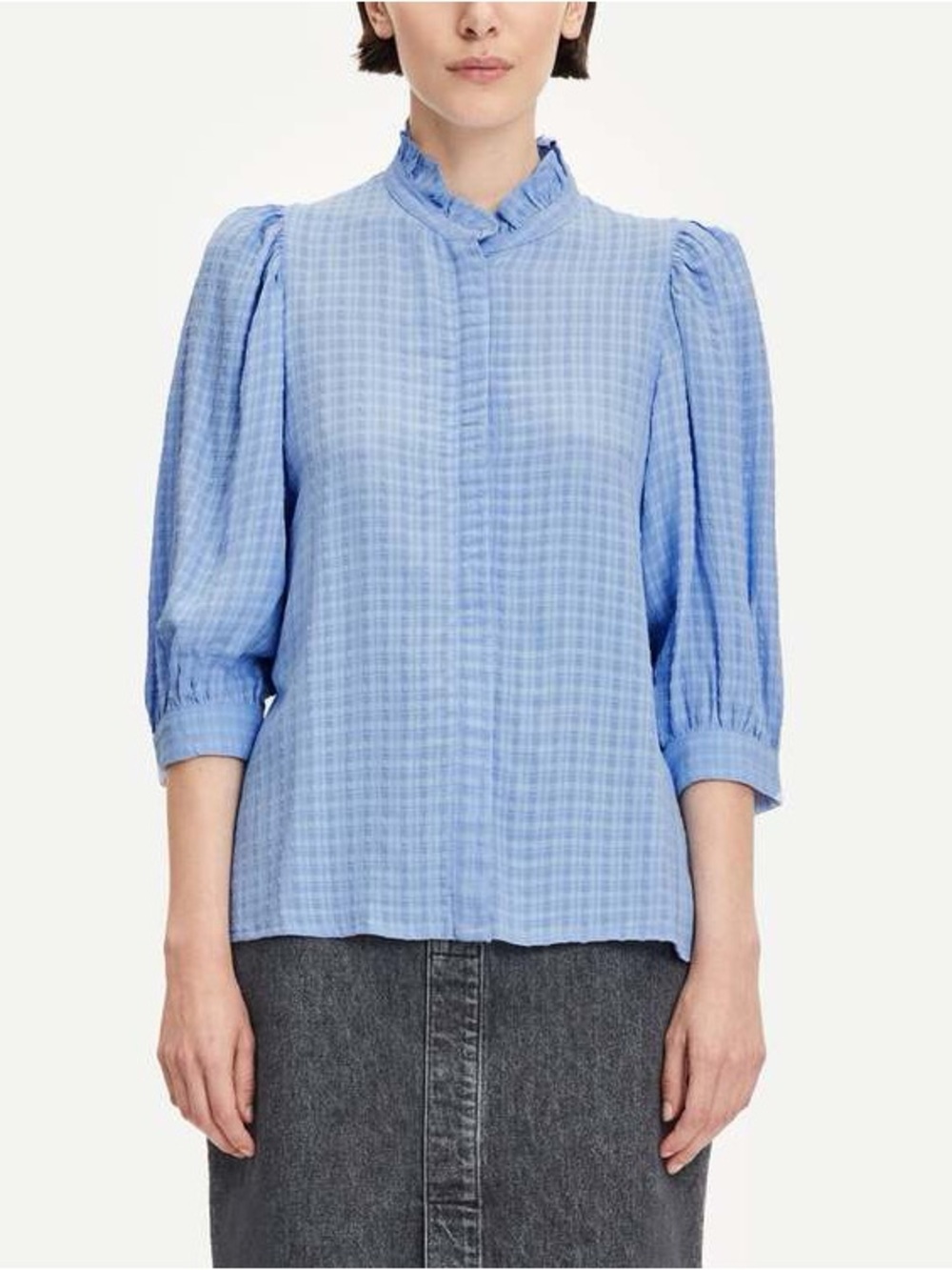 Samsoe Samsoe Camisa‎ Mejsi - Serenity Blue Blouse Top S